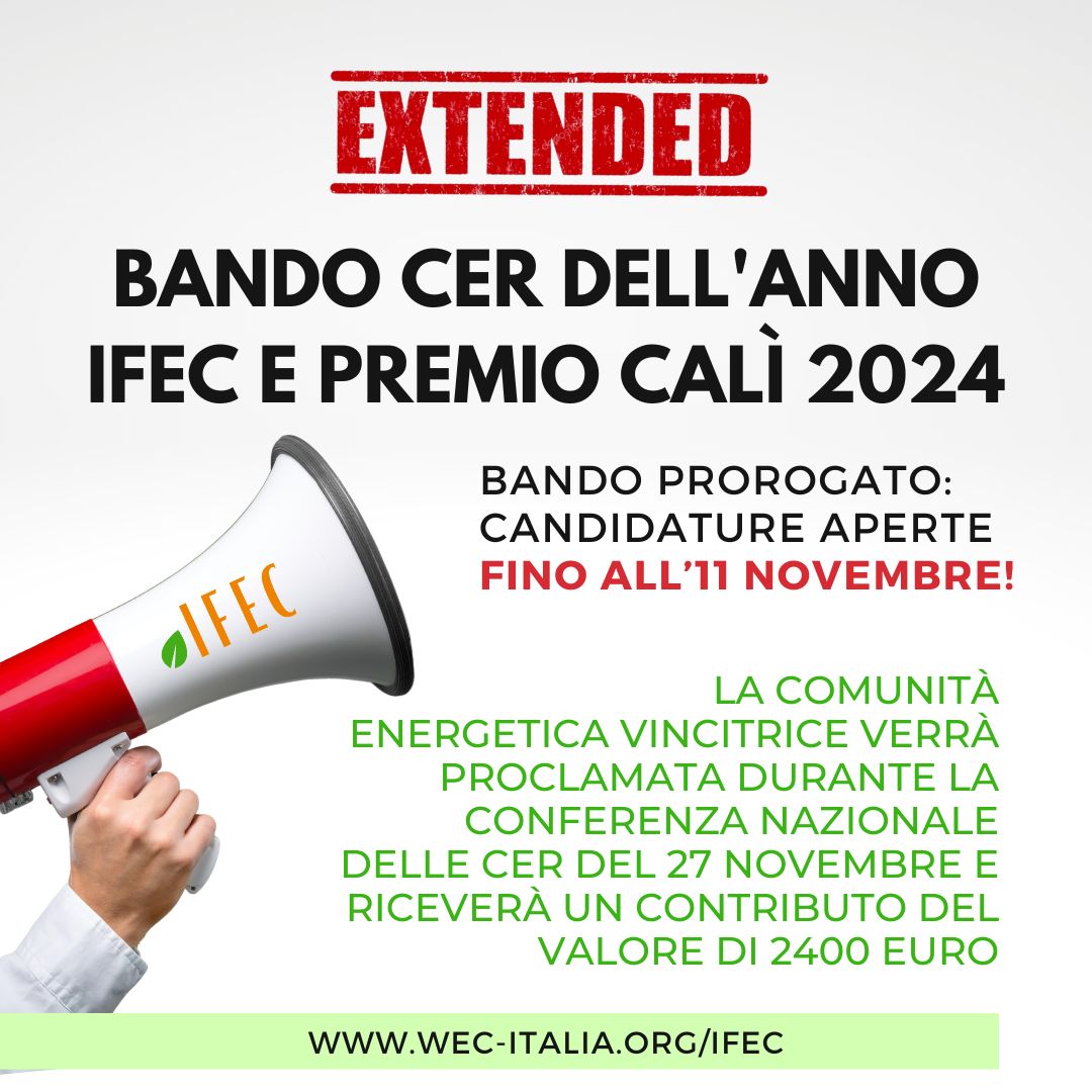 <p>Bando CER dell'anno IFEC 2024</p>
